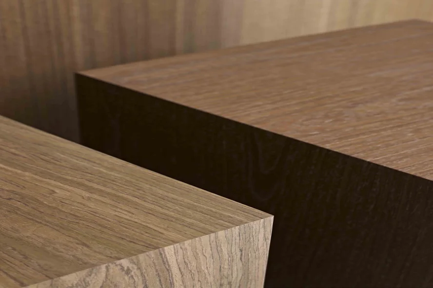 Wood laminate block detail