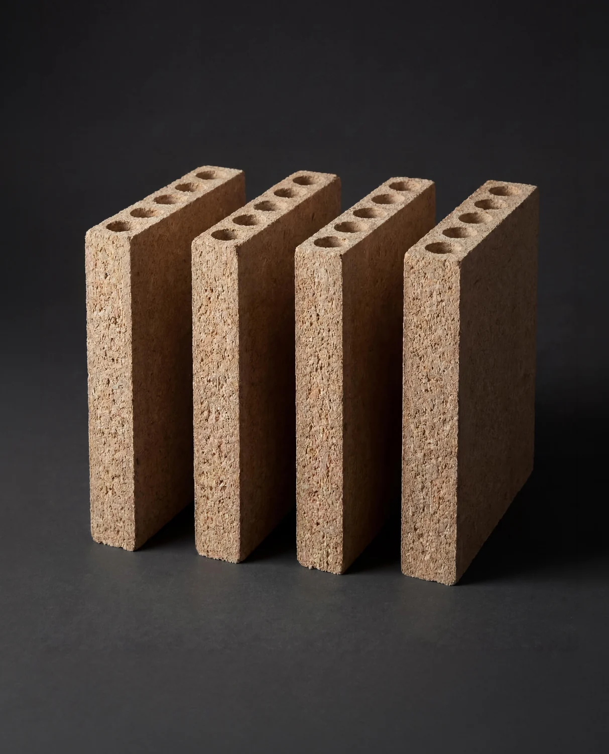Hollow core tubular chipboard